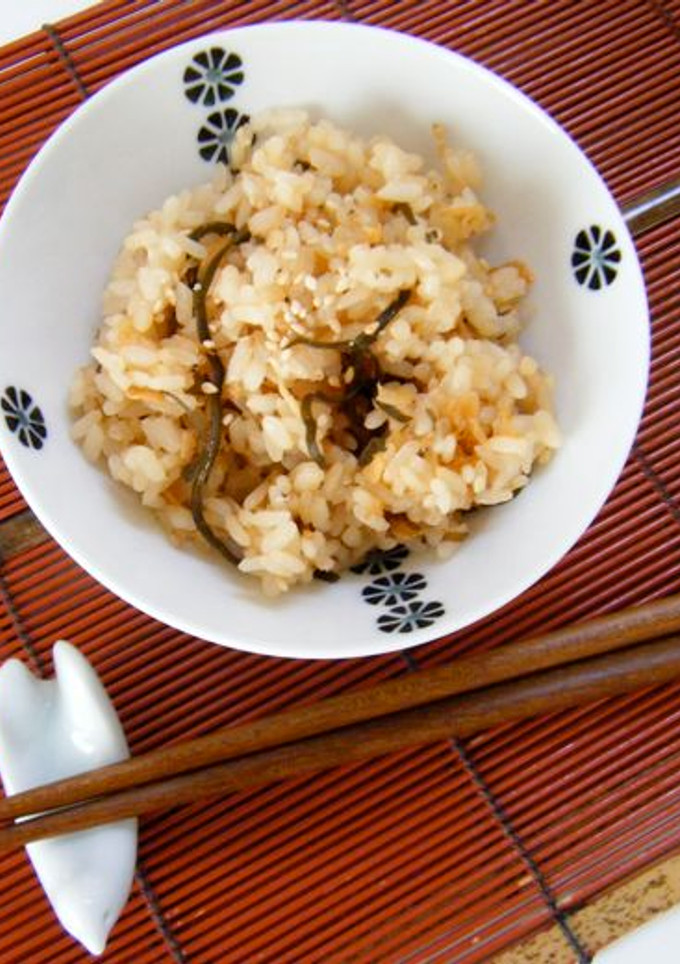 塩昆布と桜エビの炊き込みご飯-レシピのメイン写真