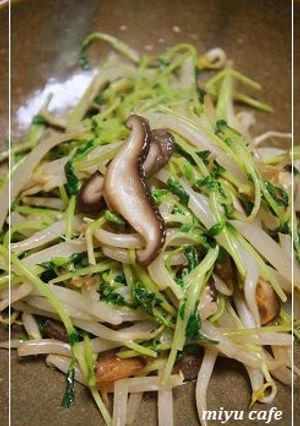 豆苗ともやしのしゃきしゃきマヨ炒♪-レシピのメイン写真