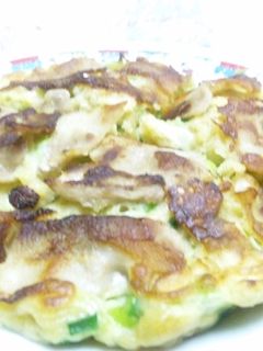 お好み焼きを青シソドレッシングで☆-レシピのメイン写真