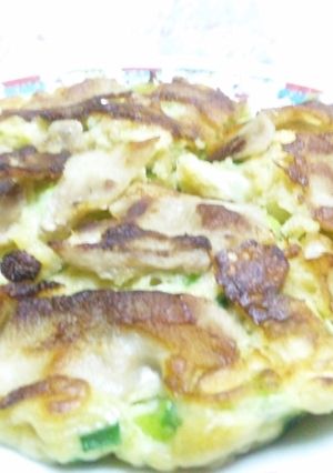 お好み焼きを青シソドレッシングで☆-レシピのメイン写真