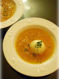圧力鍋で!チーズドーム✿オニオンスープ-レシピのメイン写真