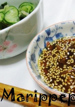 青じそドレッシングで★ごま梅ダレ-レシピのメイン写真