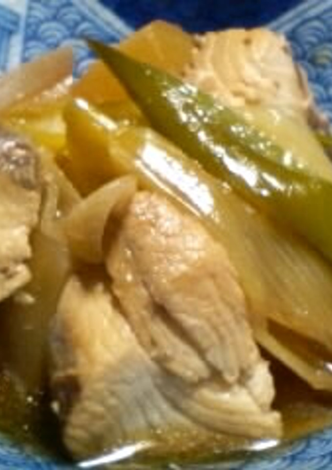 ぶりと大根の煮もの　(ねぎ入り)-レシピのメイン写真