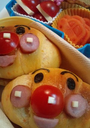 アンパンマンのロールパンサンド☆-レシピのメイン写真