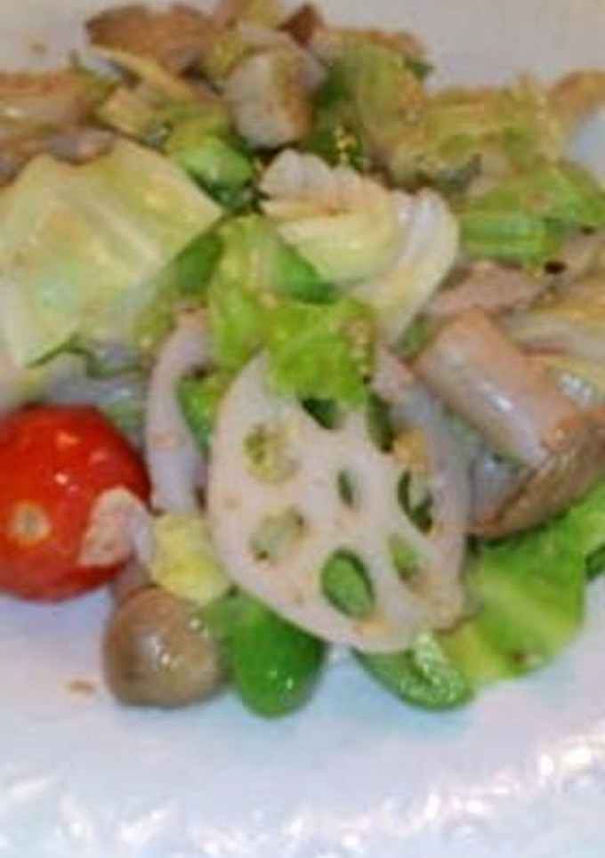 野菜ごま塩炒め-レシピのメイン写真