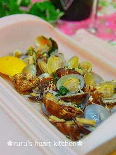 ☆ルクエdeあさりとエノキの酒蒸し☆-レシピのメイン写真