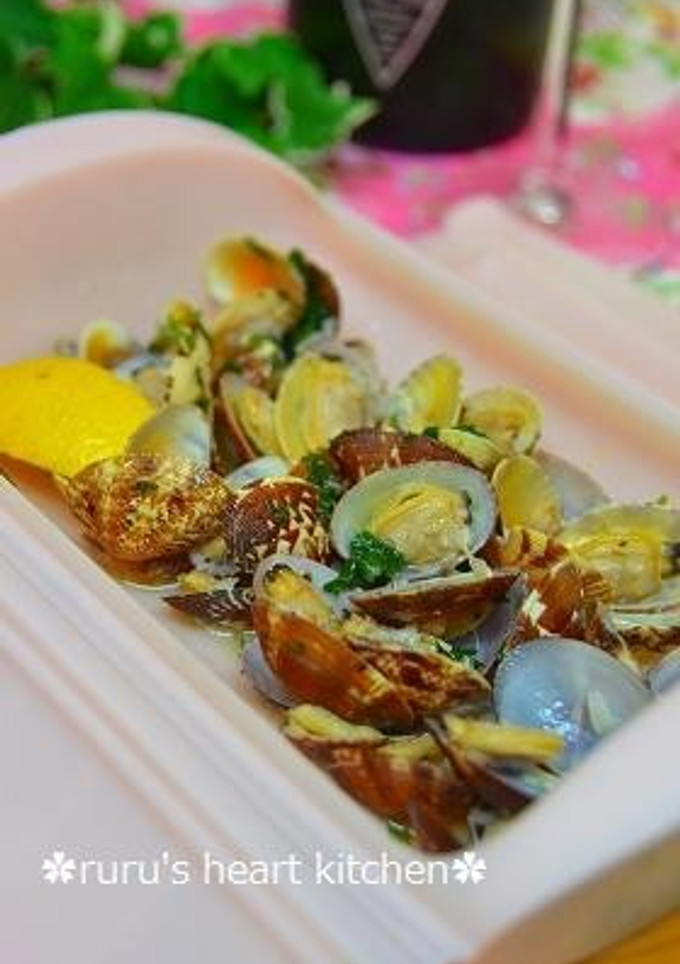☆ルクエdeあさりとエノキの酒蒸し☆-レシピのメイン写真