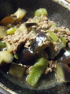 初めての煮物:D(茄子とピーマン)-レシピのメイン写真