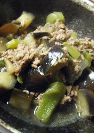 初めての煮物：D（茄子とピーマン）-レシピのメイン写真