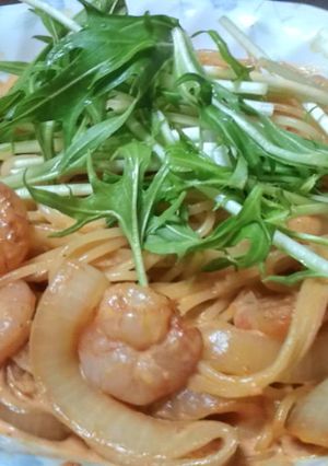 超簡単！＊海老のトマトクリームパスタ＊-レシピのメイン写真