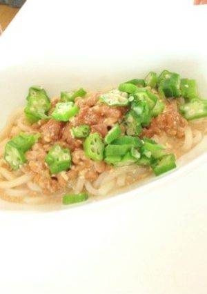 ♡簡単♡梅マヨ納豆うどん-レシピのメイン写真