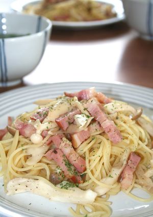 ✿青ジソ風味の和風きのこパスタ✿-レシピのメイン写真
