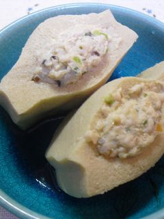 鶏ミンチin高野豆腐-レシピのメイン写真