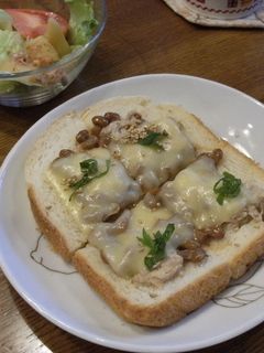 しそツナチーズ☆納豆トースト♪-レシピのメイン写真