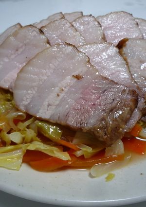 豚バラ肉のキャベツ蒸し-レシピのメイン写真