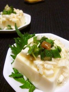 長芋と青じそドレッシングで 卵豆腐-レシピのメイン写真