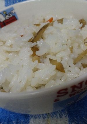 後のせ！きんぴらご飯-レシピのメイン写真