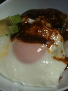 ロコモコ丼-レシピのメイン写真
