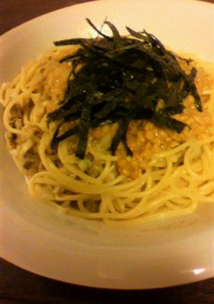 ★私の和風あさり納豆パスタ★-レシピのメイン写真