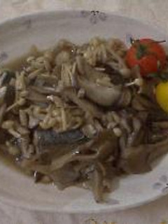 秋刀魚の焼き酒蒸し-レシピのメイン写真