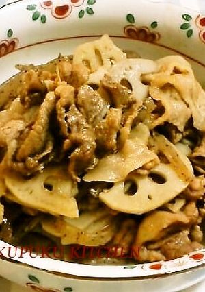 豚肉とれんこんのしぐれ煮風-レシピのメイン写真