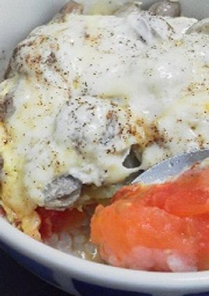 トマト大好き ひとりご飯 トマト丼-レシピのメイン写真