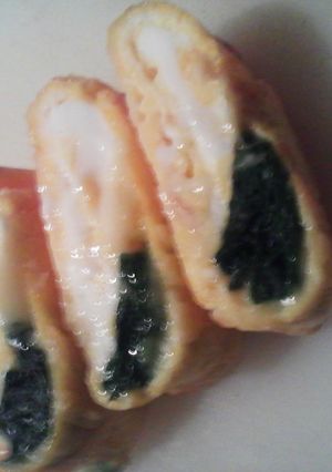 お弁当にピッタリ！ほうれんチー卵焼き-レシピのメイン写真