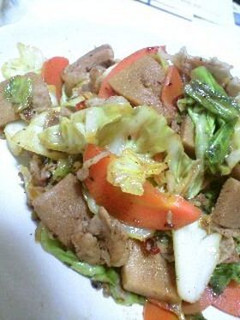 豚とこうや豆腐と野菜のXO醤炒め-レシピのメイン写真