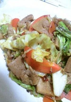 豚とこうや豆腐と野菜のXO醤炒め-レシピのメイン写真