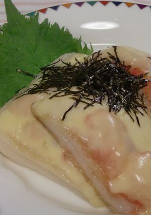餅ピザ★チーズ明太-レシピのメイン写真