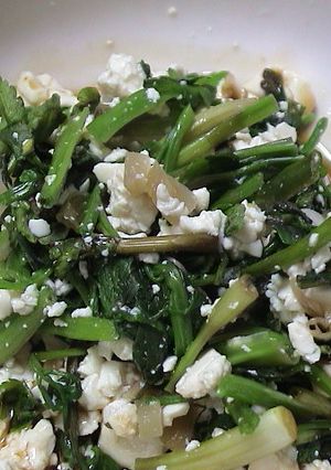 豆腐とセリの青ジソドレッシング和え-レシピのメイン写真
