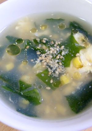 簡単☆コーンとたまごのとろみ中華スープ-レシピのメイン写真