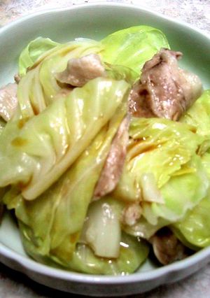 キャベツと豚バラ肉の酒蒸し-レシピのメイン写真