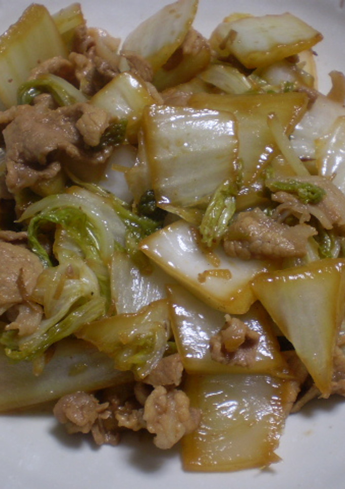 豚肉と白菜の甘酢炒め-レシピのメイン写真