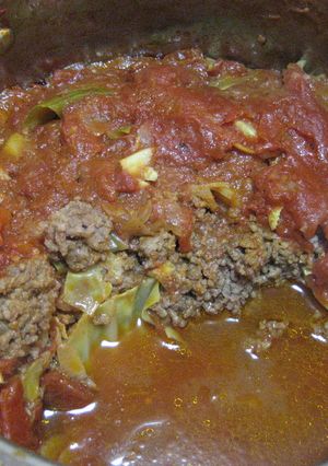 ♪簡単♪ミンチとキャベツのトマト煮込み-レシピのメイン写真