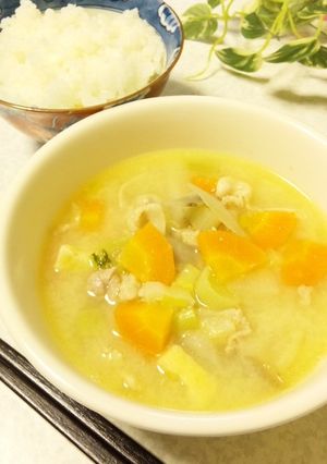 おかわり♪ノンオイル＊具だくさん豚汁-レシピのメイン写真