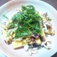 ぶなしめじとおあげの梅肉和え