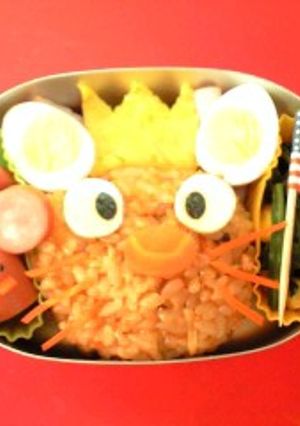 キャラ弁☆ねずみの王様のお弁当☆幼稚園-レシピのメイン写真