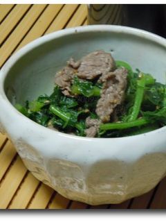 大根葉と牛肉の炒めもの-レシピのメイン写真