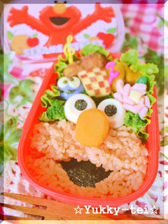 簡単キャラ弁☆エルモ編-レシピのメイン写真