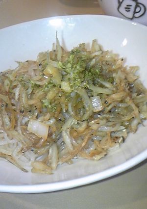 しらたきとしらすの炒め物-レシピのメイン写真