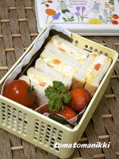 にんじん入り卵のサンドイッチ-レシピのメイン写真