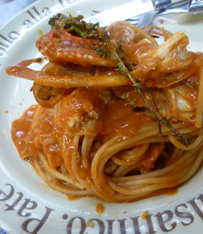 渡り蟹のトマトクリームパスタ by まるエモン 【クックパッド】 簡単