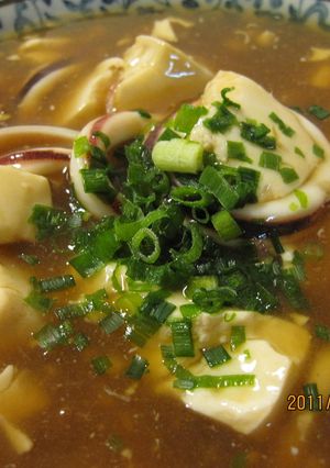 簡単！いかと豆腐のトロトロあんかけ♡-レシピのメイン写真