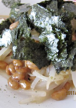 青じそドレッシングで☆納豆もやしあえ-レシピのメイン写真