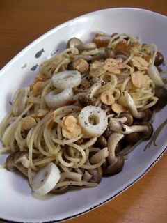 竹輪ときのこの和風パスタ-レシピのメイン写真