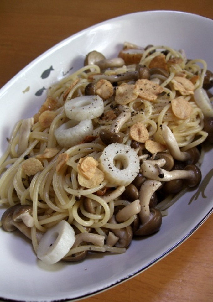竹輪ときのこの和風パスタ-レシピのメイン写真