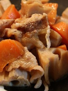 根菜と豚肉のオイスターソース煮-レシピのメイン写真