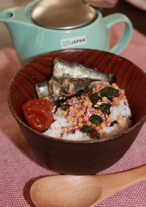オイルサーディン＆梅のお茶漬け❤-レシピのメイン写真