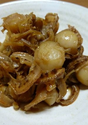 ベビーホタテのショウガ煮-レシピのメイン写真